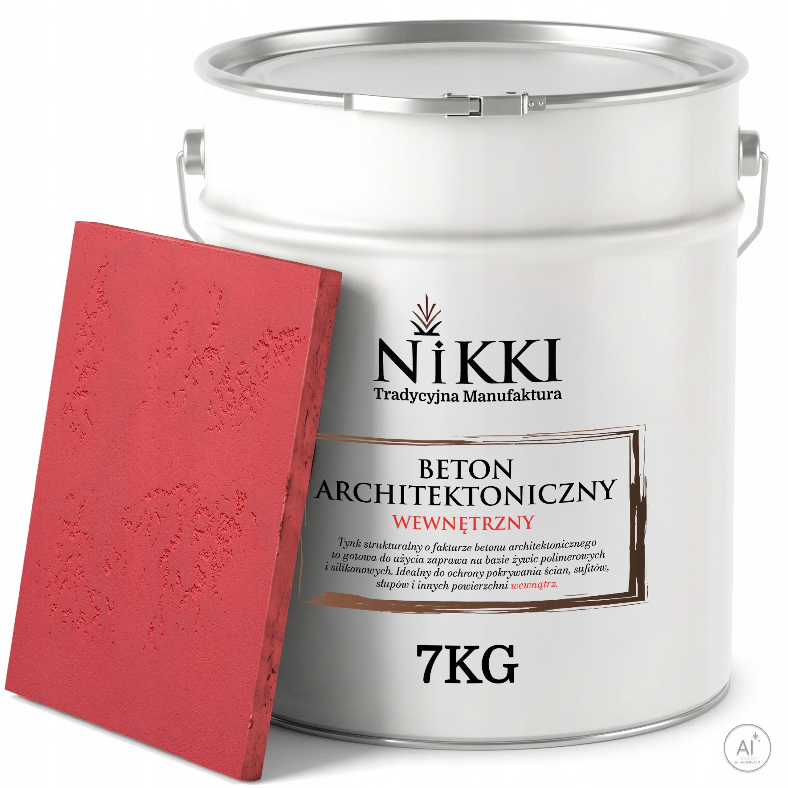 Dekorativní omítka se strukturou Betonu Vnitřní 7 kg Růžová H3631 Uv výkon