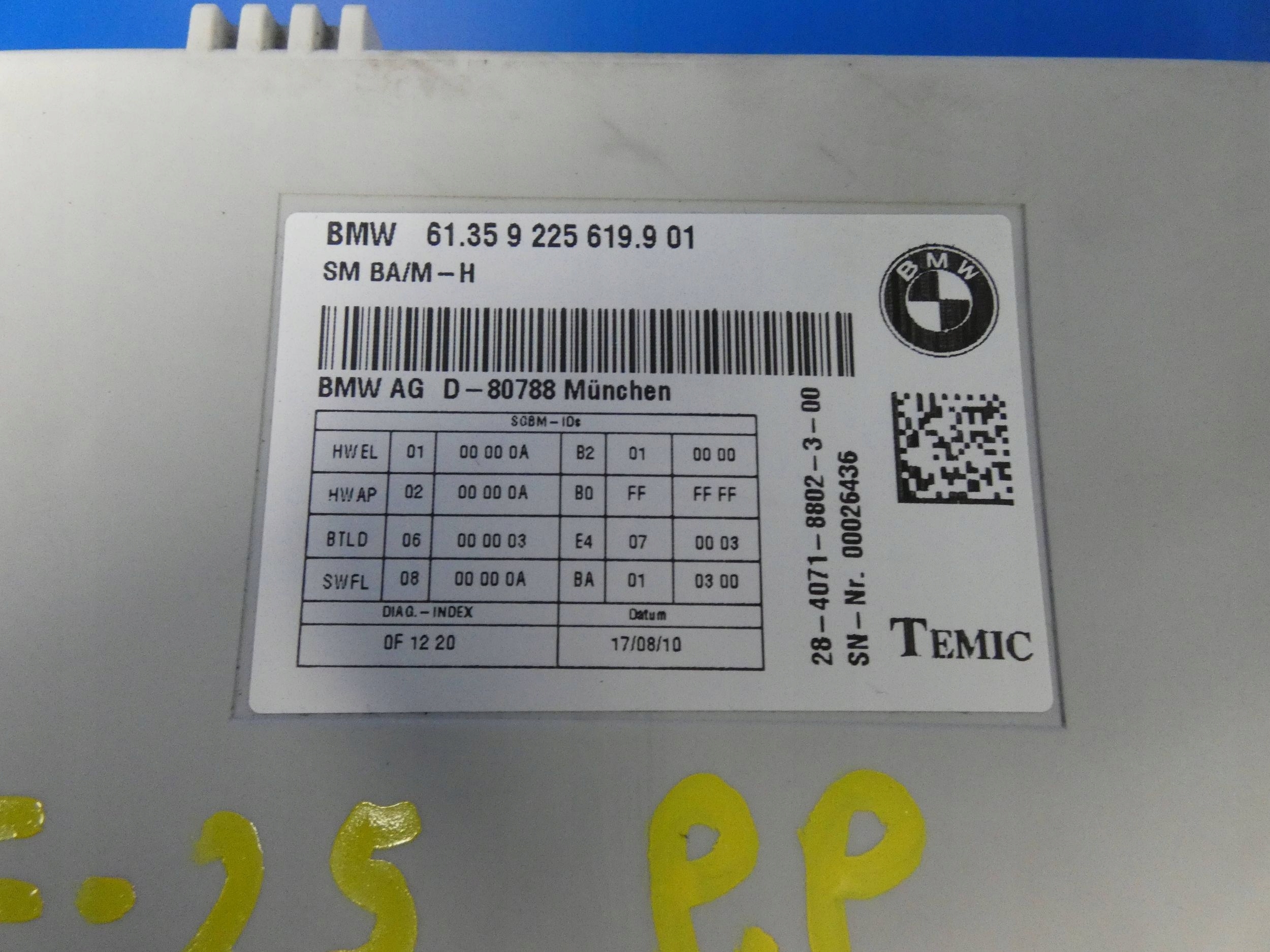BMW X3 F25 X4 F26 modul Bedienteil SITZ