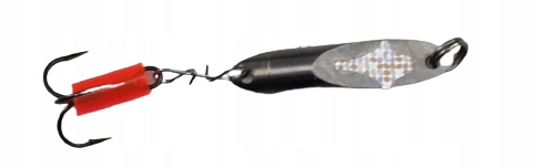 ZESTAW PODLODOWY 1 X WEDKA 1 X KOŁOWROTEK NA SPŁAWIK I BLYSTKI Długość całkowita 50 cm