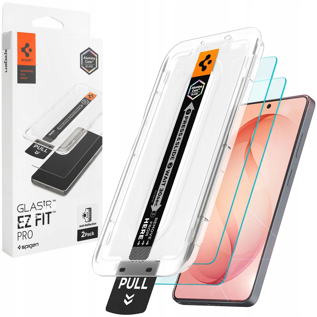 Sklo Spigen antireflexní pro Galaxy S26, sklo pro pouzdro, 2 kusy