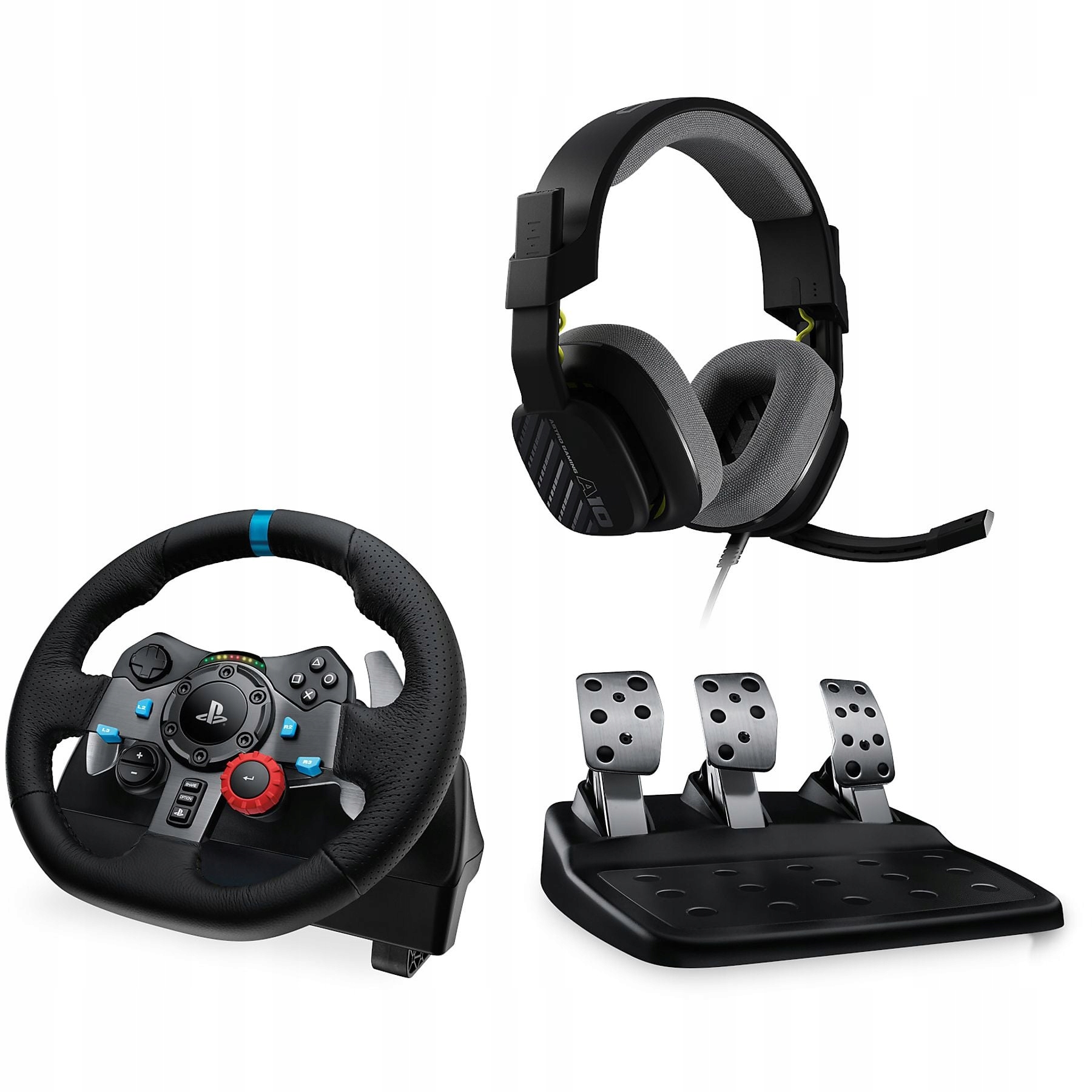 Kierownica Logitech G29 Racing z pedałami do PS5, PS4, PS3, PC + Słuchawki