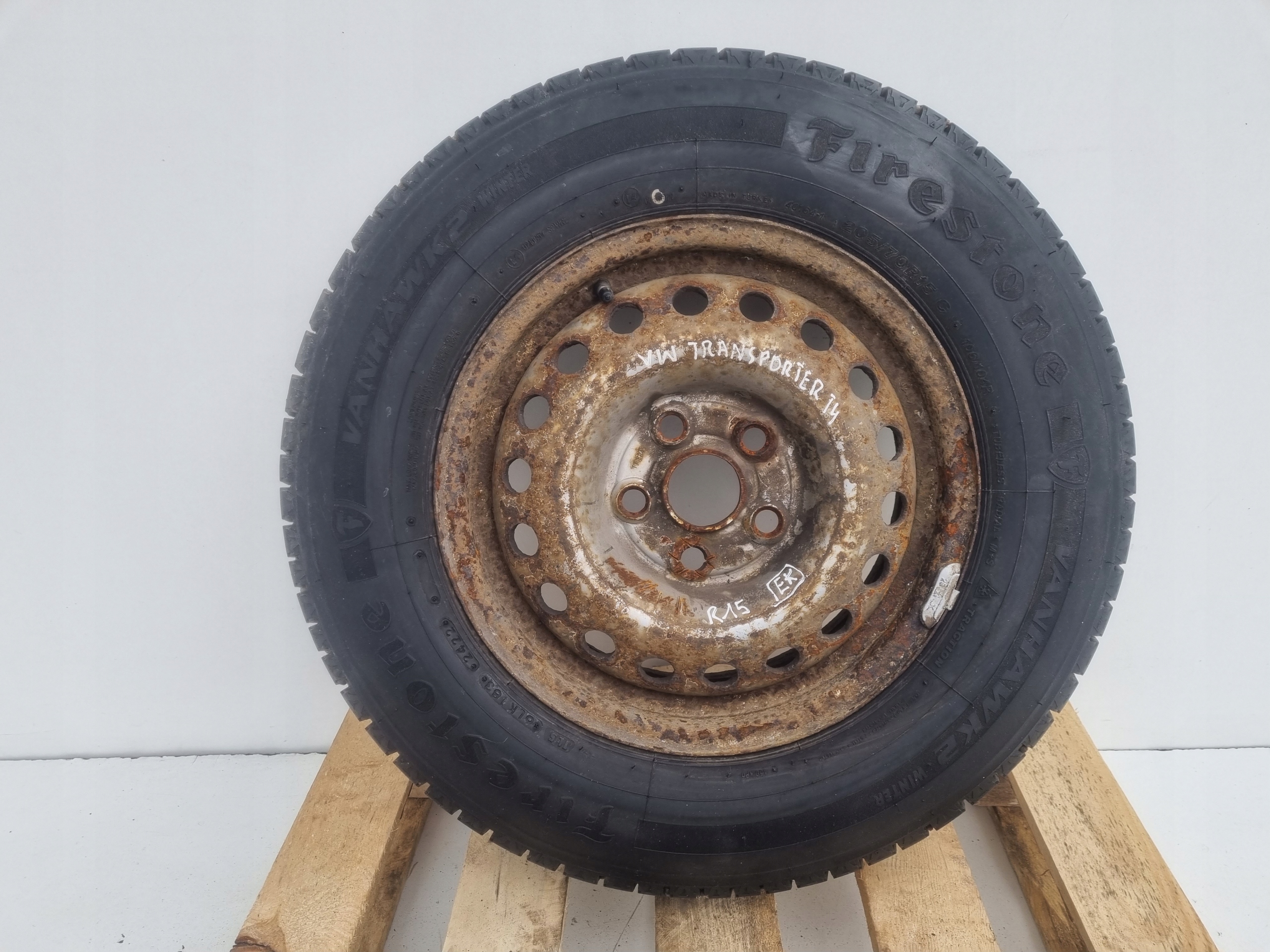 VW Transporter T4 КОЛО ЗАПАСНОЙ Запас диск 205/70 R15Cjx15h2 Et55