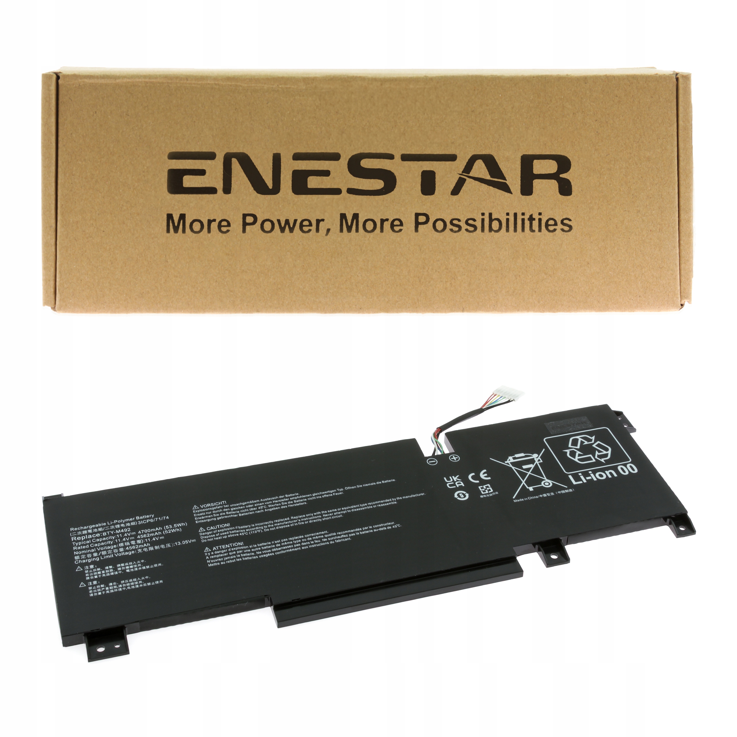 Premium bateria do Msi BTY-M492 Modern 15 A10M-271PL A10M-604FR A10RBS A5M