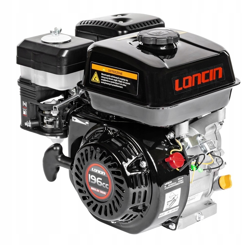 Silnik Loncin G200F-R-M wał poziomy 19,05 mm 62 mm 196 cm3 5,58 Km glebog