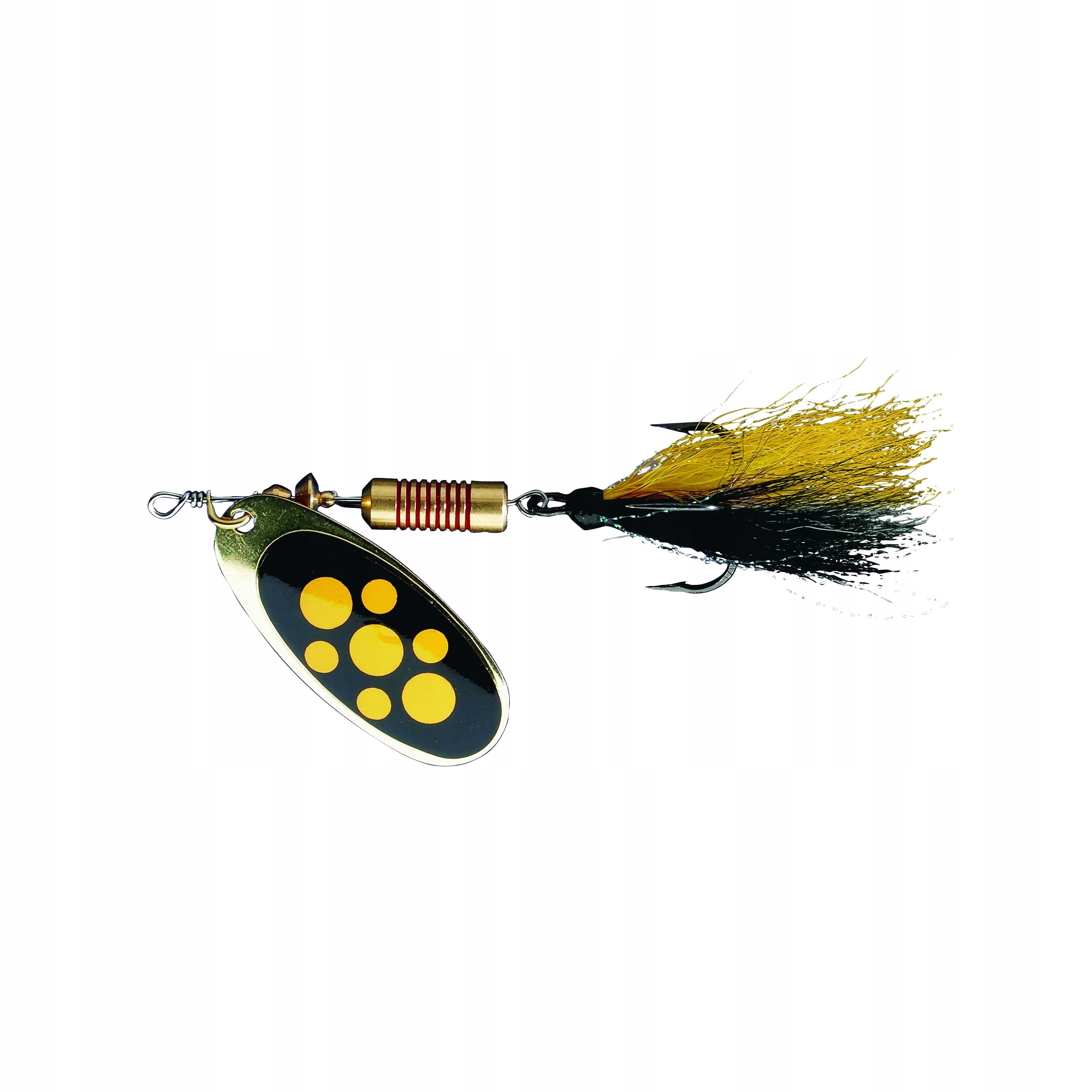 Błystka obrotowa Effzett Standard Dressed Spinner blacky 10g rozm.4 1szt.