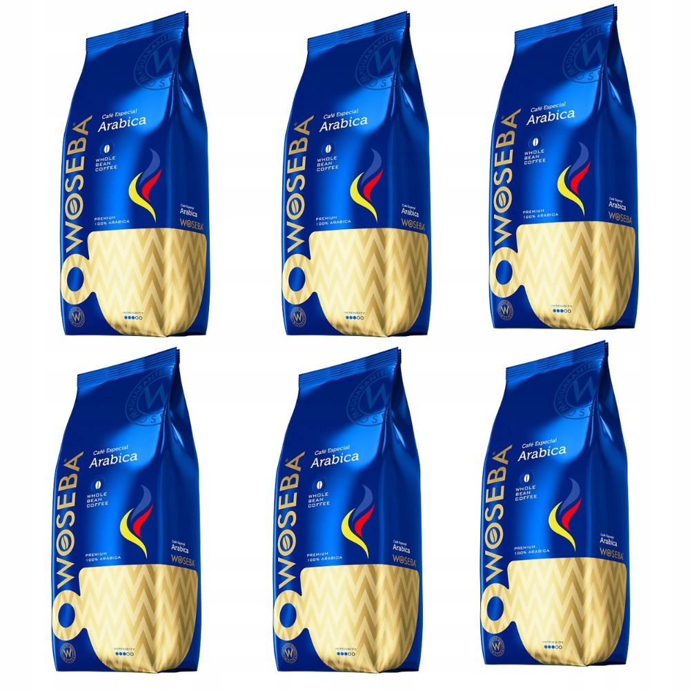 Levně Káva zrnková Woseba Arabica 100% sada káv 6 kg