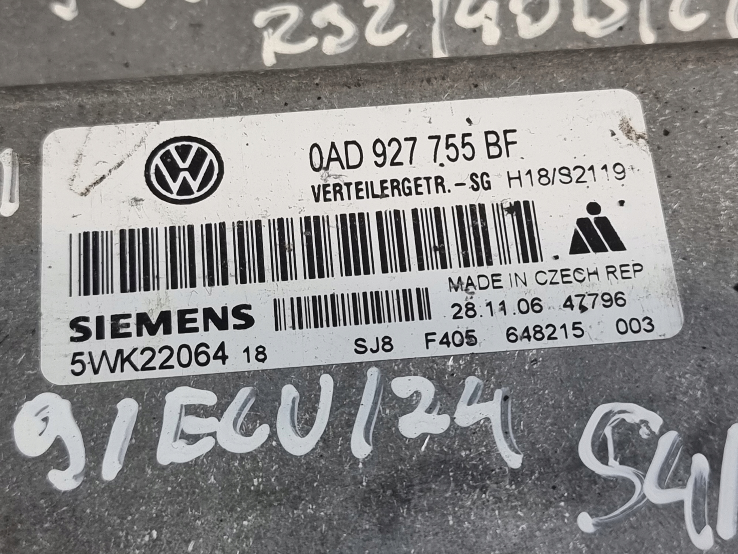 Centralina cambio ingranaggi OE 0AD927755BF VW TOUAREG e 3.0 TDI