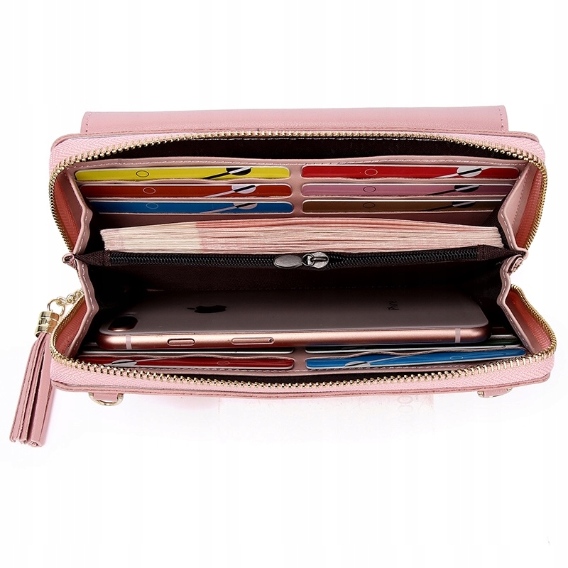 MINI TOREBKA NA TELEFON PORTFEL KOPERTÓWKA CZARNA Kolor czarny