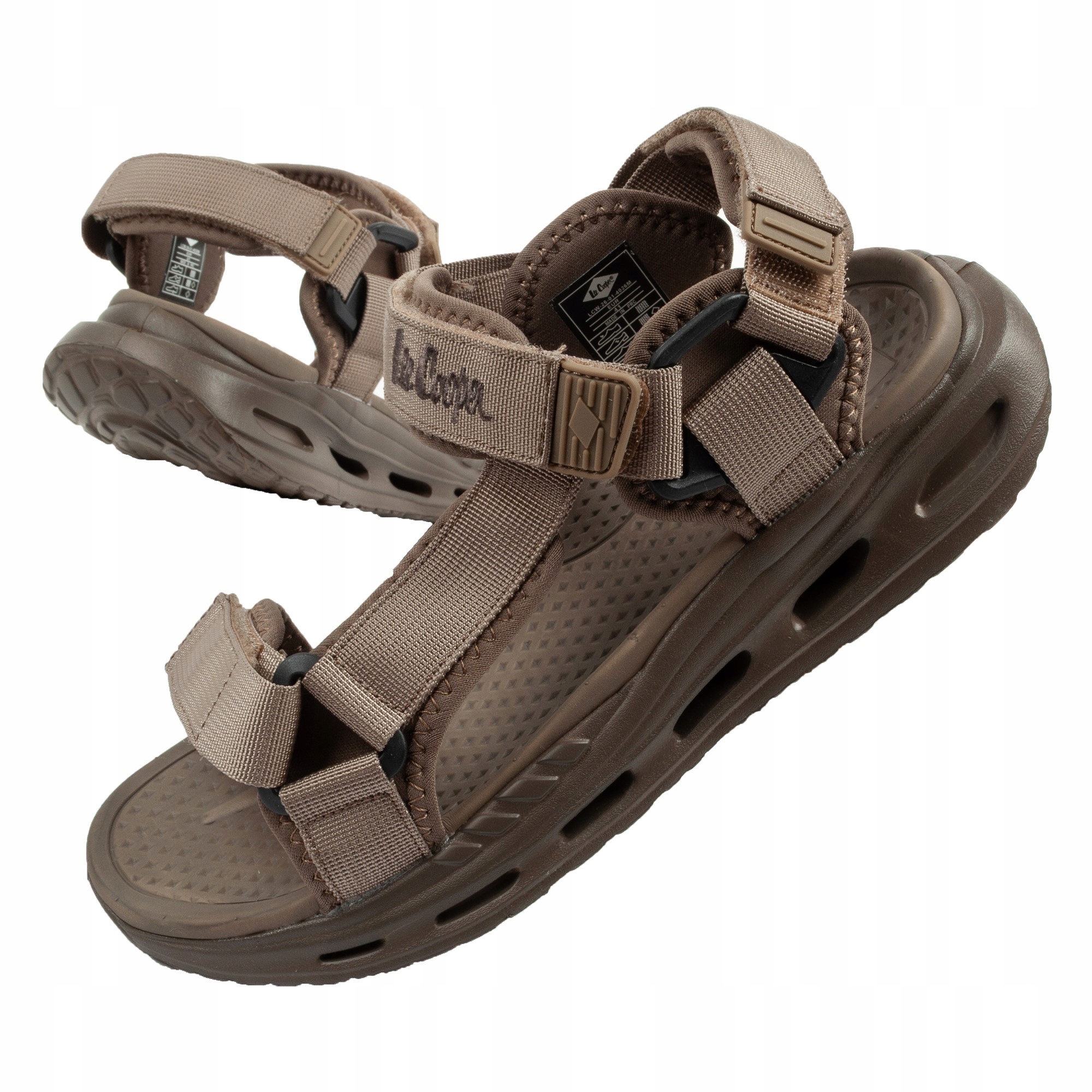 Pánské sandálové boty Lee Cooper vel.45 na suchý zip na léto na lehkou pláž