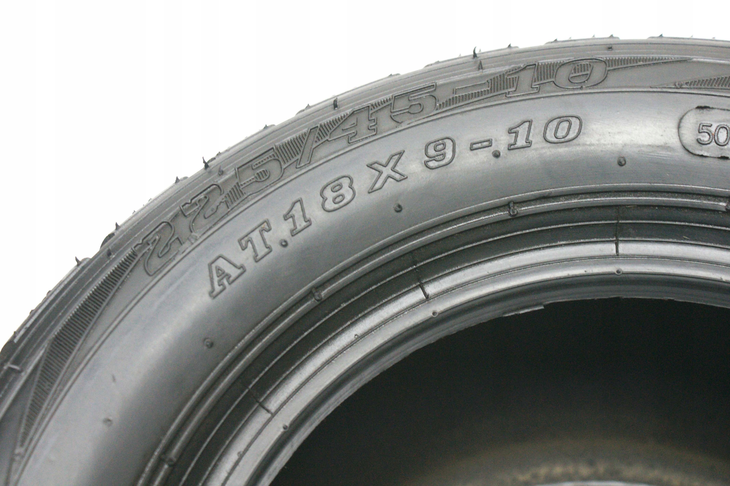 2x WANDA 18x9-10 225/45-10 50K 4PR TL P-826 Model P-826