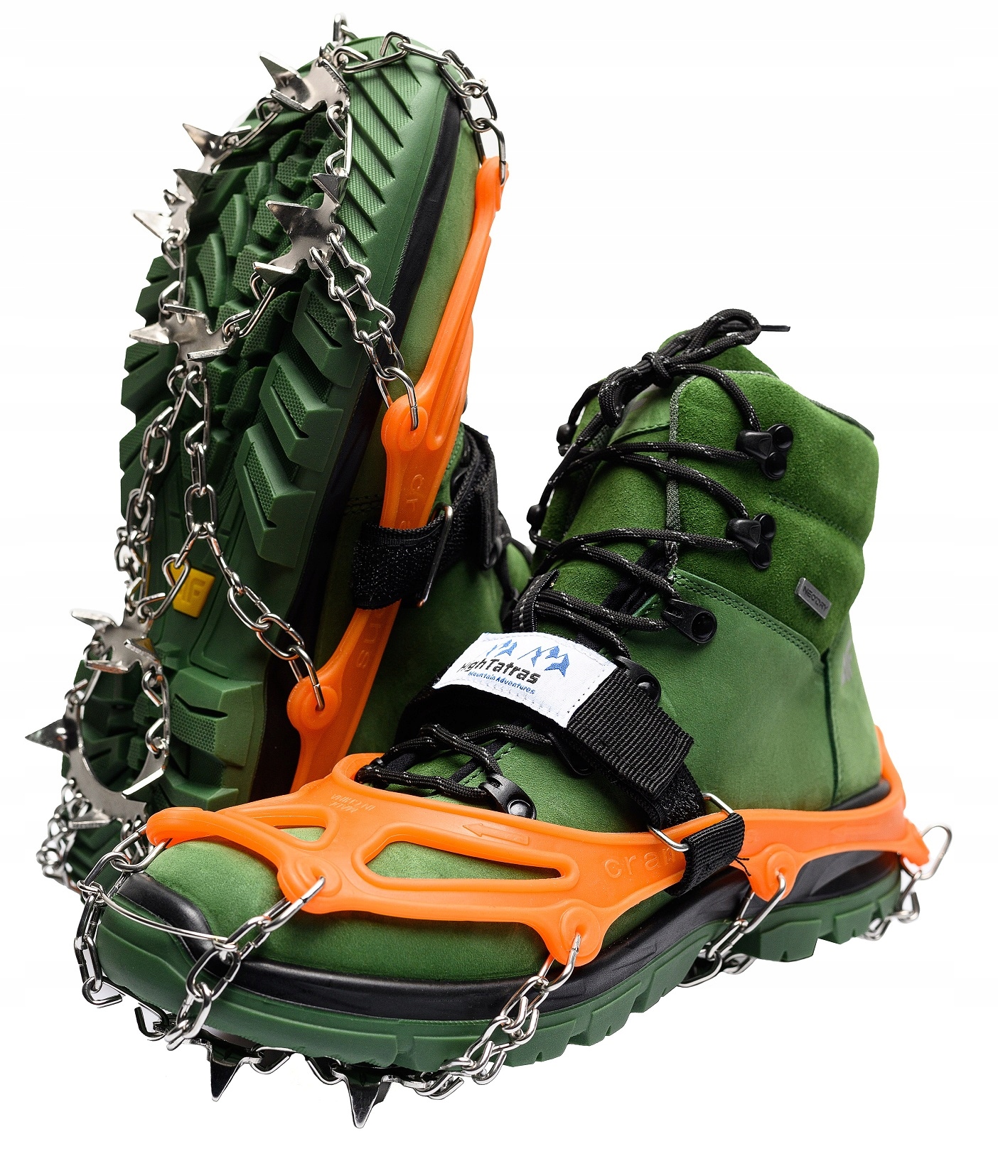 HighTatras RAKI GÓRSKIE RACZKI NA BUTY KOLCE ANTYPOŚLIZGOWE ŁAŃCUCHY 35-40