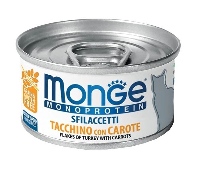 Levně 8 X Monge Monoprotein S Krůtím Masem Z Mrkve 80 G