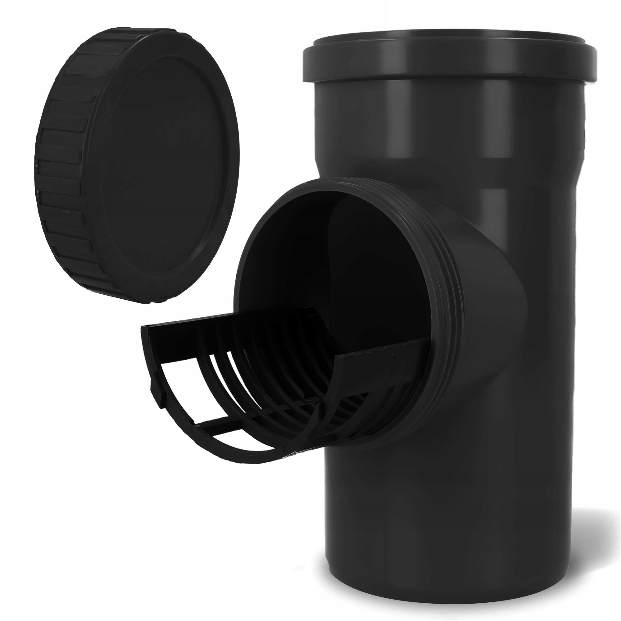 Czyszczak REWIZJA RYNNY Rury Spustowej 110 mm SITKO Rynnowy Czarny ZAŚLEPKA Kod producenta ML020101001-V04