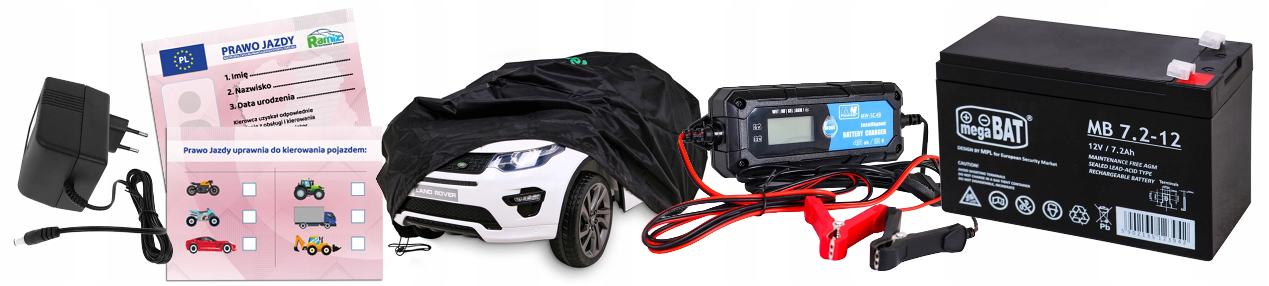 ŁADOWARKA 12V 1000MA do aut na akumulator motorków quadów EAN (GTIN) 5903864914337