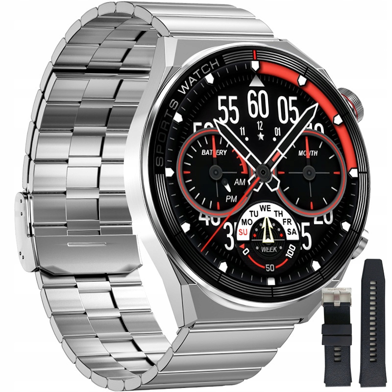 

Zegarek męski Smartwatch Rubicon Rozmowy Kroki Sms
