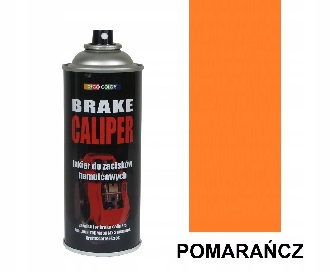 

Farba lakier spray do Zacisk hamulcowych Pomarańcz