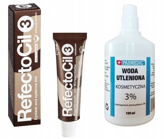 

Zestaw henna Refectocil brązowa 3 woda utleniona