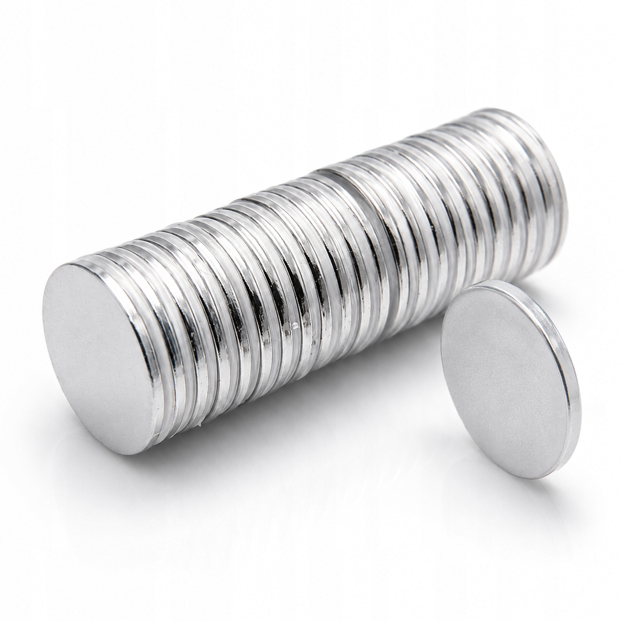 Magnet neodymový 20x1,5 kotouč kulatý silný magnet N38 50 kusů