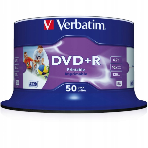 Płyty Verbatim Dvd+r 4,7 Gb 16x 43512