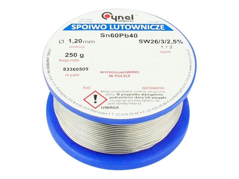 

Cyna Do Lutowania Z Topnikiem Spoiwo 250G 1,2MM