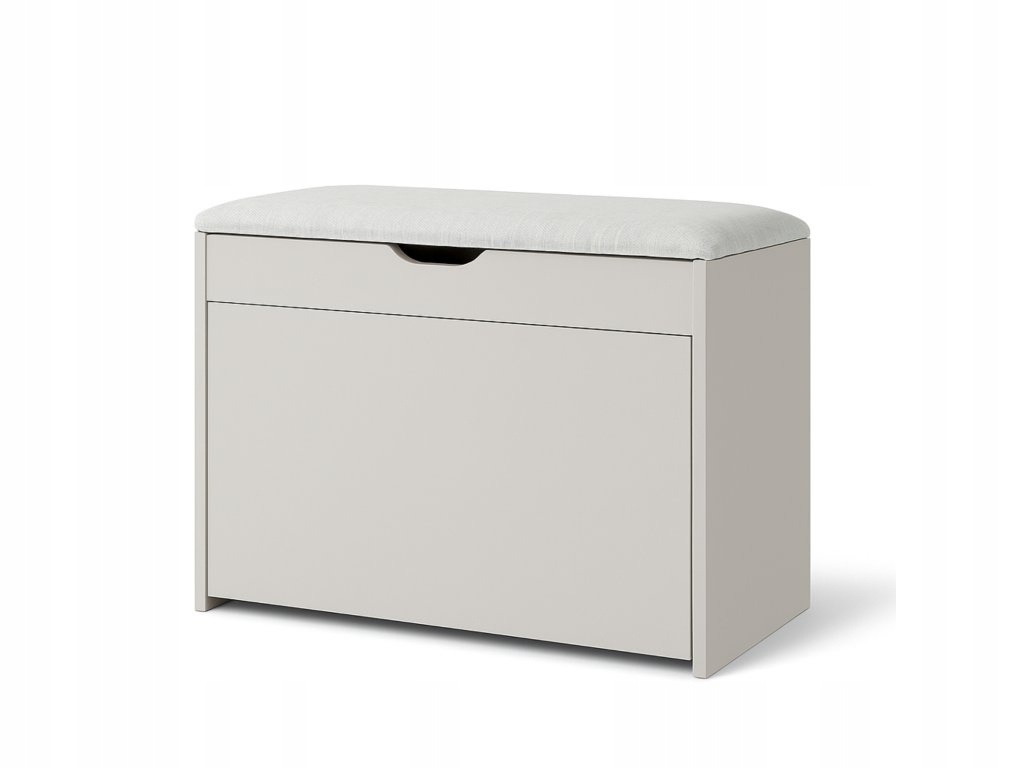 Botník se sedákem a výsuvnými policemi Scala, 57 x 30 x 53 cm