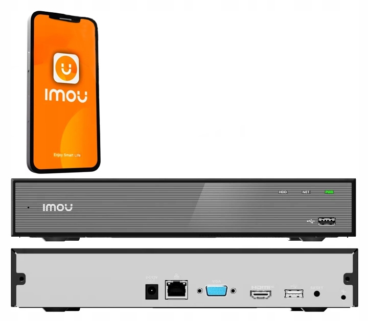 Rejestrator Ip Imou NVR-N118-8A0E-P Uhd 4K Aplikacja do 18 kamer Ip