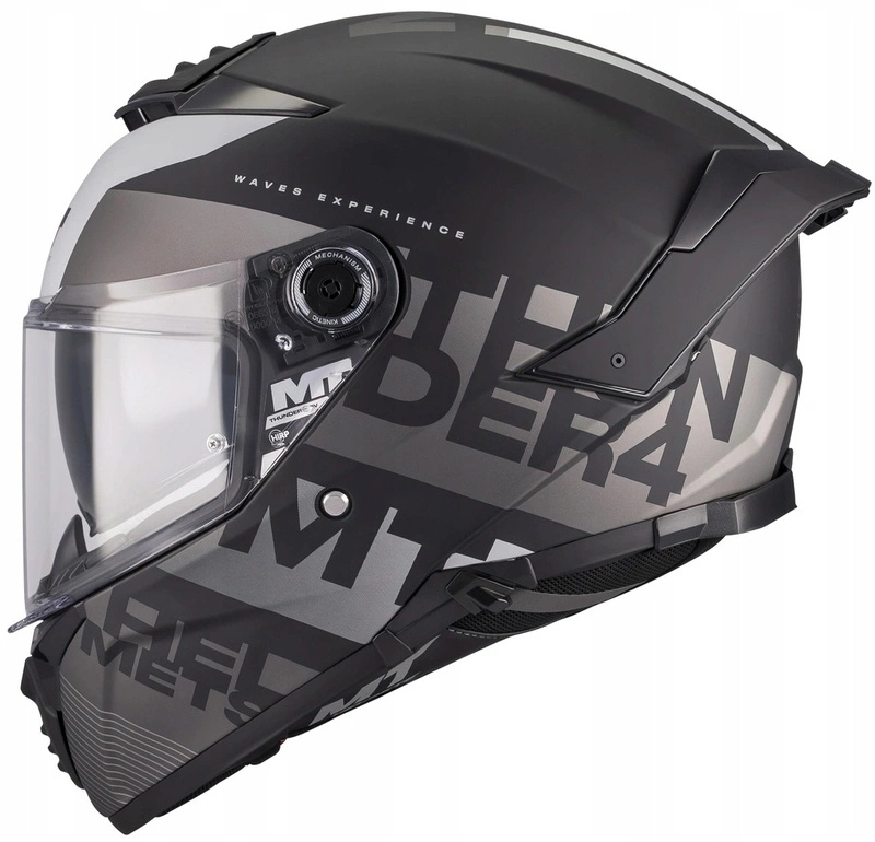 Motocyklová prilba Mt Thunder 4 Sv Waves Black/grey Matt čierna šedá Darčeky