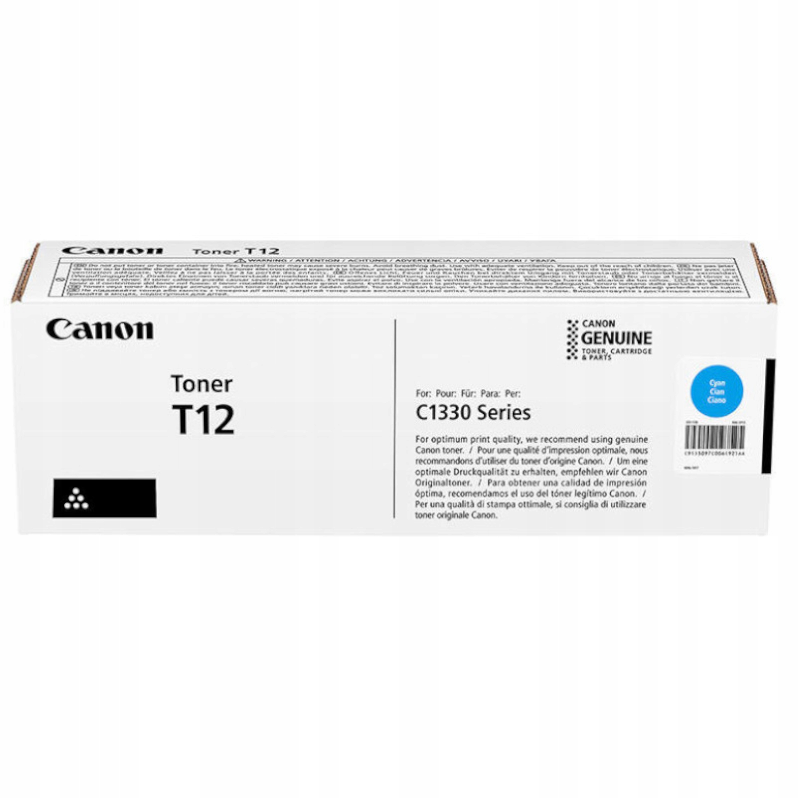 Toner Canon T12 CF5097C006AA modrý (cyan)