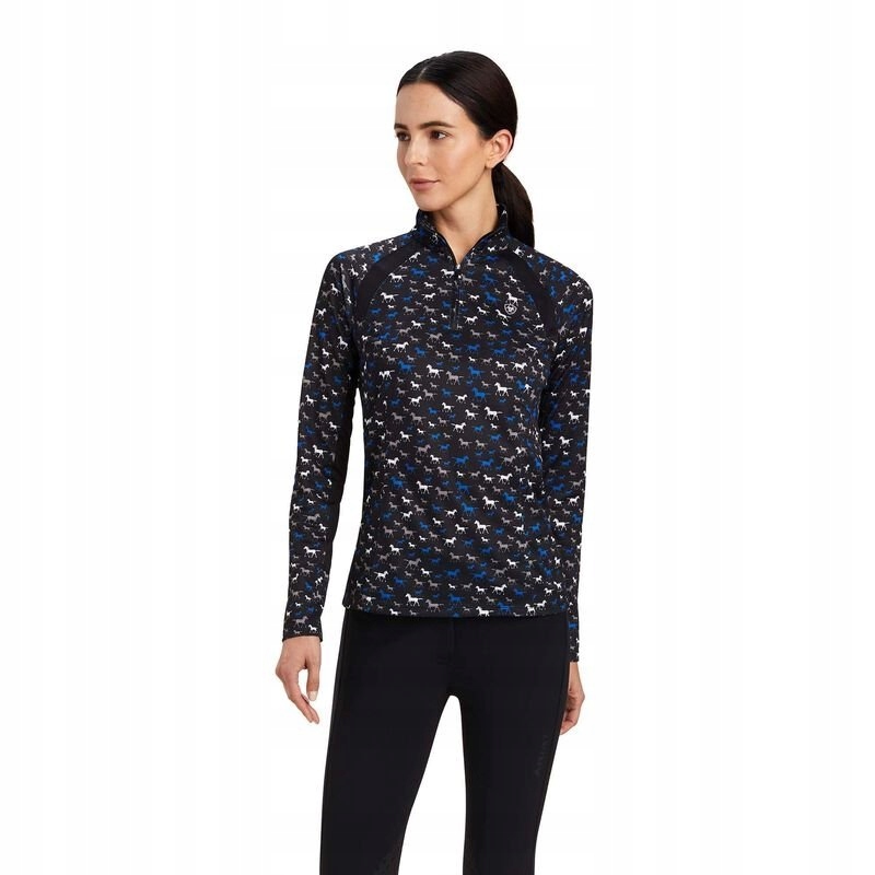 Bluzka damska Sunstopper 2.0 Ariat black busy pony print M