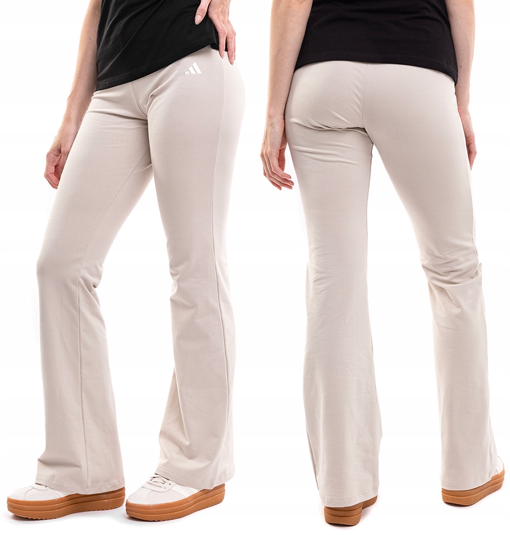 Legginsy Damskie Sportowe adidas Szerokie Sportowe Bawełniane Wide Leg M