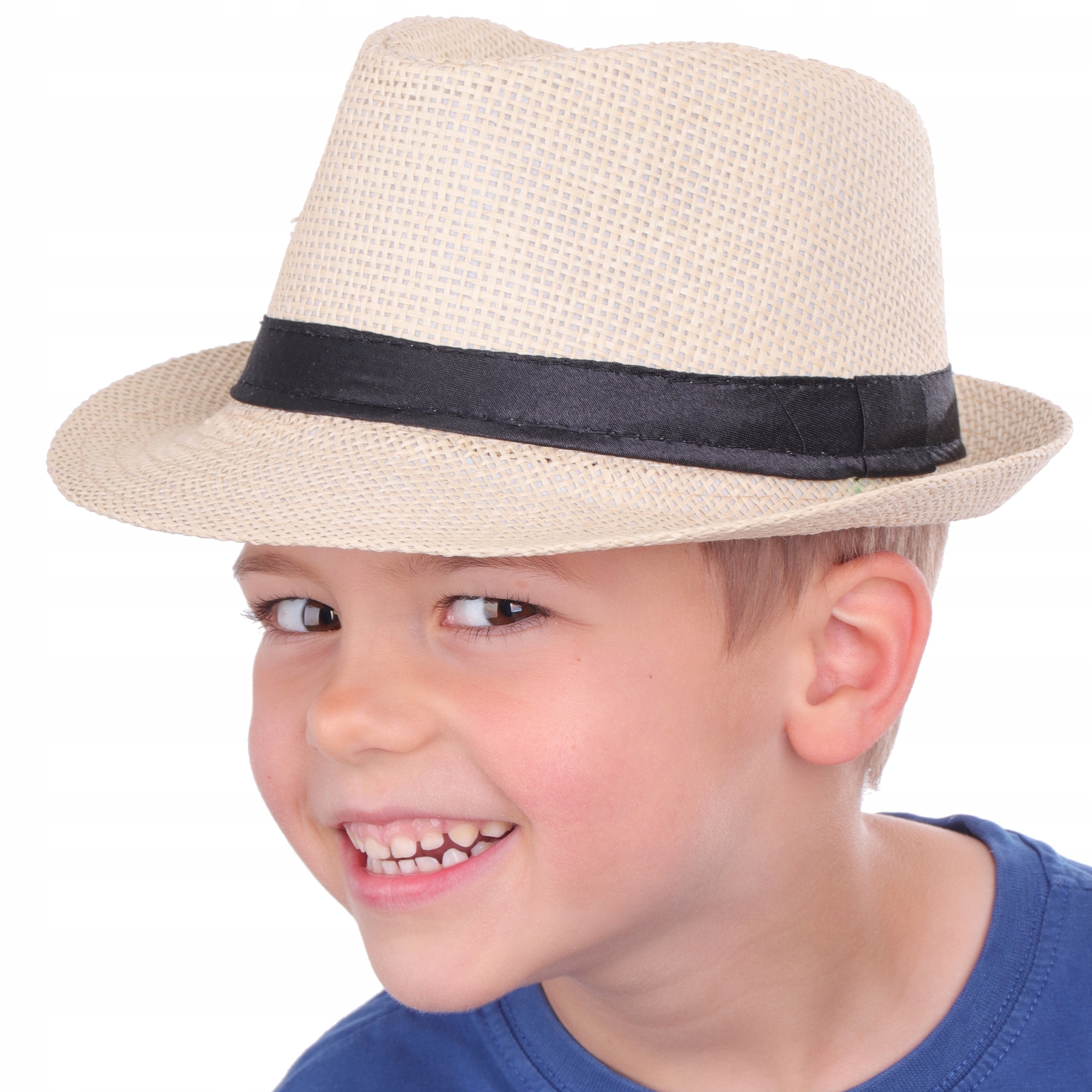 

Kapelusz słomkowy dla dzieci na lato beżowy