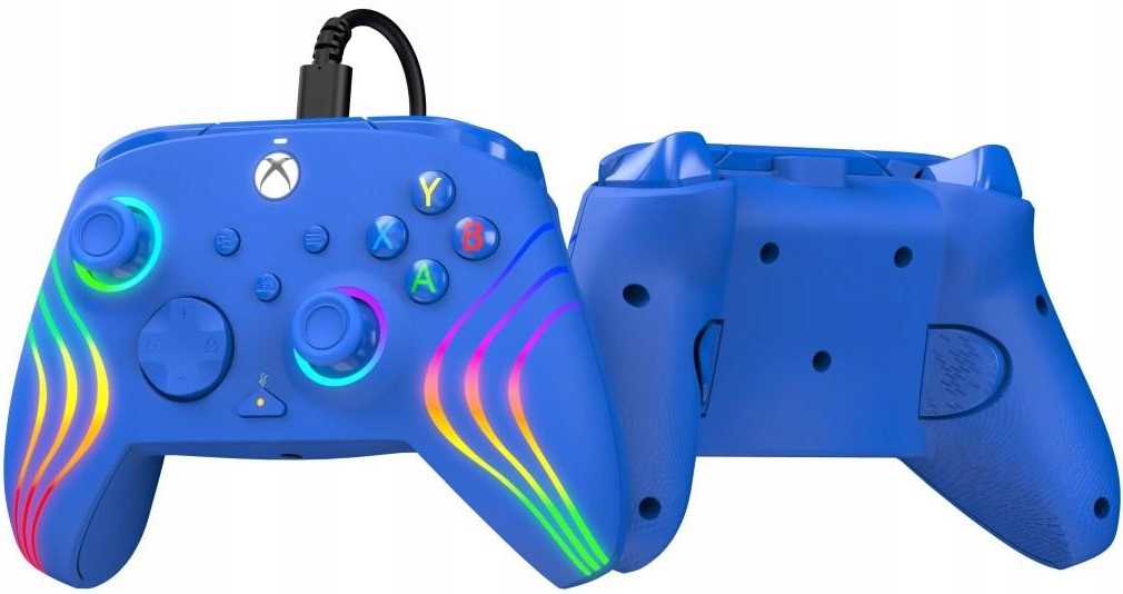 PDP Pad przewodowy Afterglow WAVE - niebieski PC XO XBOX ONE Kompatybilne platformy PC Xbox Series Xbox One