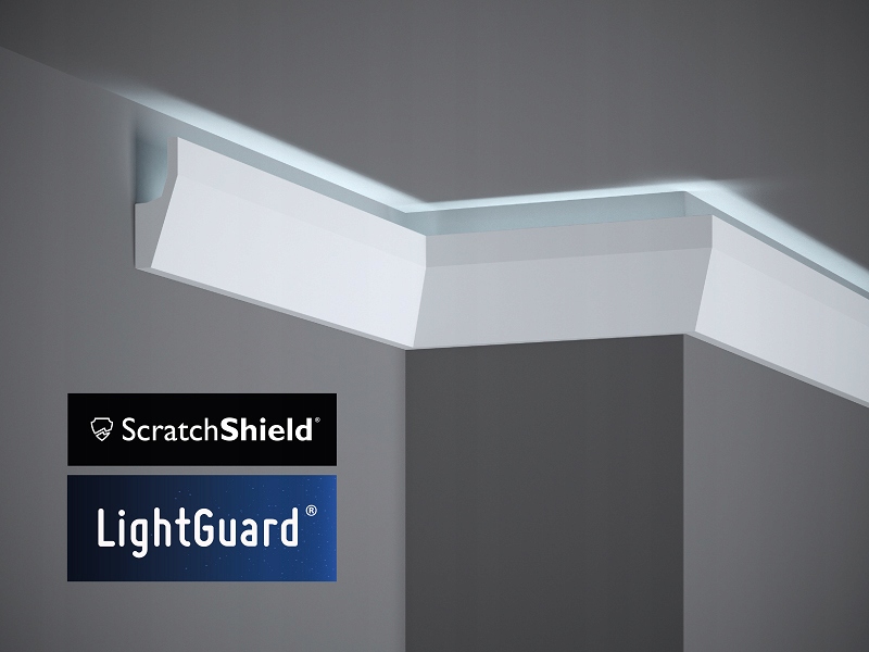 LISTWA SUFITOWA OŚWIETLENIOWA MD118. PRZYSUFITOWA Wysokość 70 mm