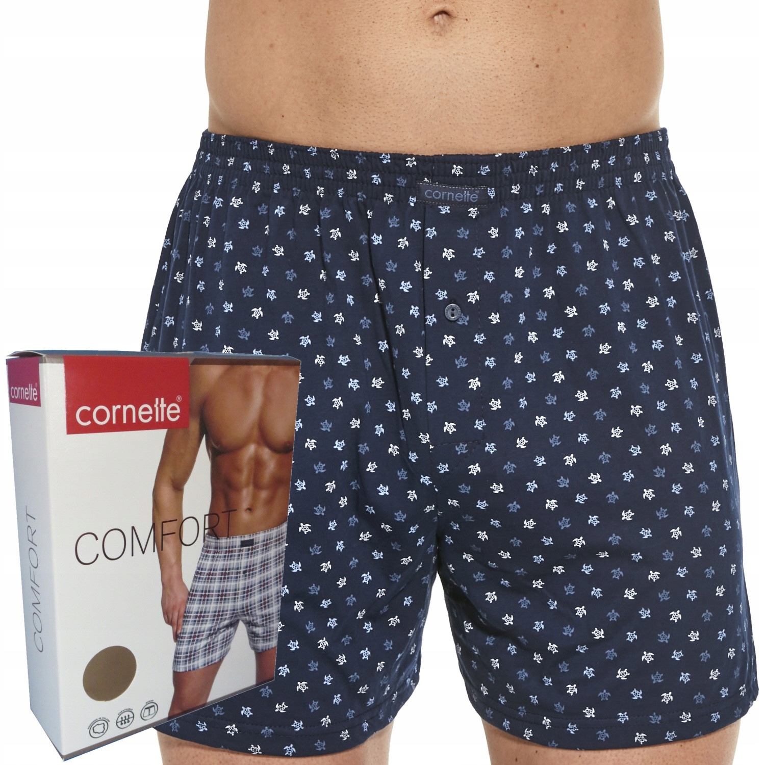 

Cornette bokserki Comfort box luźne 002/243 wzór