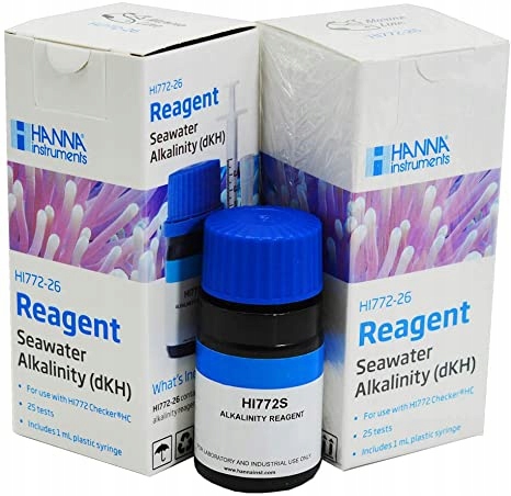 

Hanna HI772-25 alkalinity dKH reagenty 25 sztuk