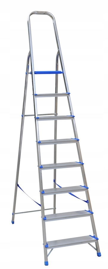 Drabina Aluminiowa Wolnostojąca 250CM 7 Stopni Podest