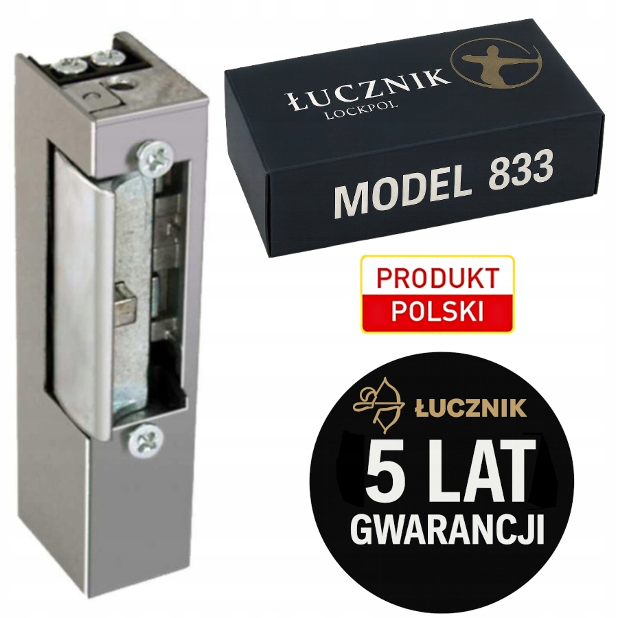 Elektrozaczep Łucznik 833 12-24V Ac/dc paměť