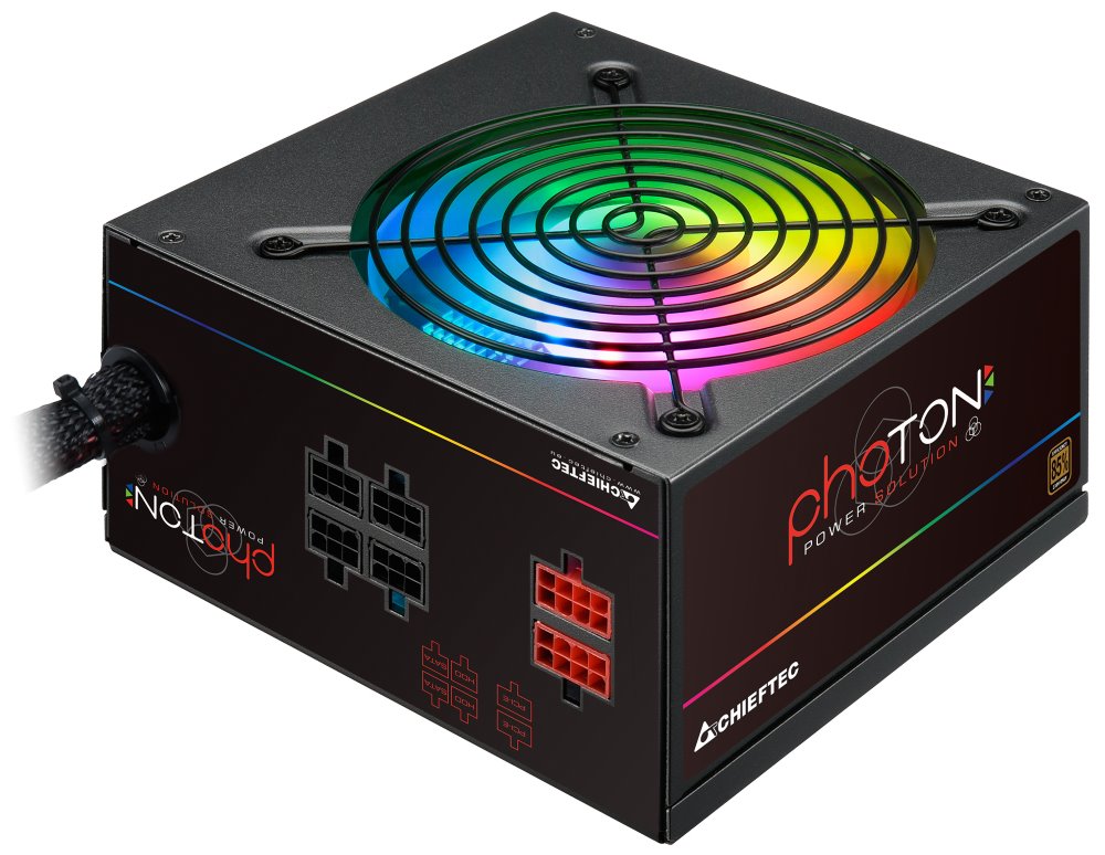Chieftec zdroj CTG-750C-RGB Photon Series 750W 120mm fan akt. Pfc