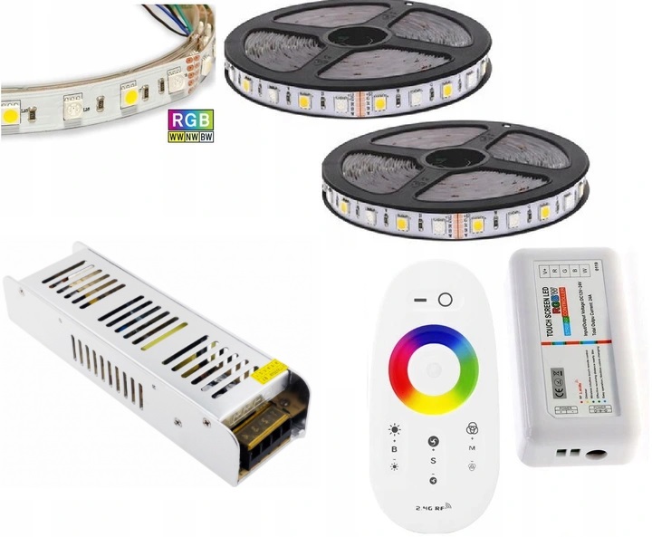 

Zestaw 15m Tasma 900 Led 5050 Rgb +wc Biały Zimny