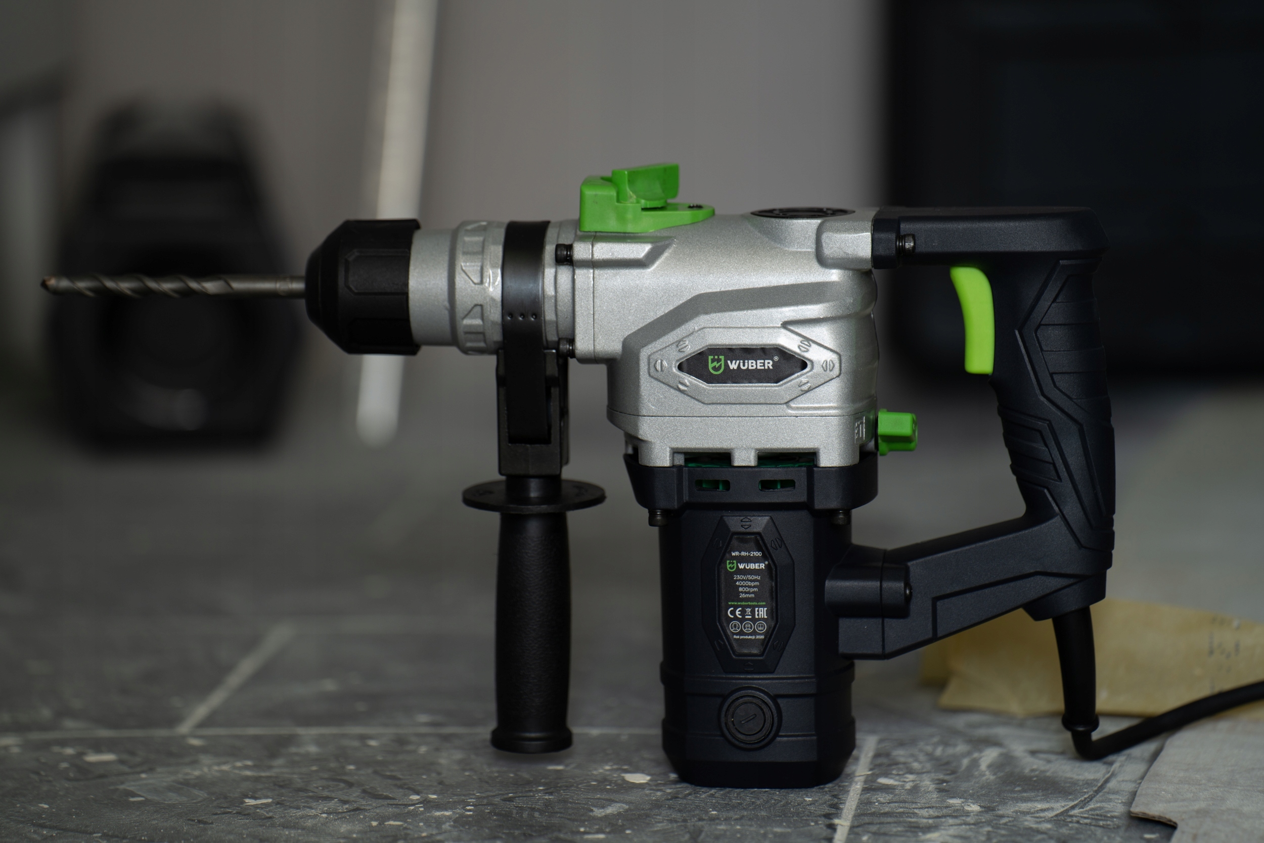 WIERTARKA MŁOTOWIERTARKA MŁOT UDAROWY MOCNA SDS+ WIERTŁA SZPICAK PRZECINAK Maksymalna liczba udarów 4000