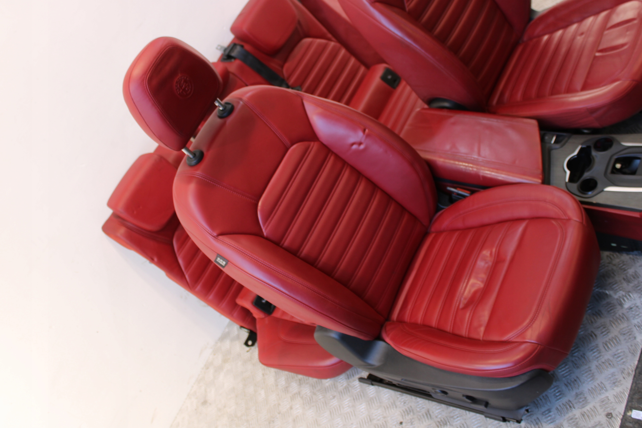 seats leather SKORY inner upholstery red ALFA ROMEO STELVIO