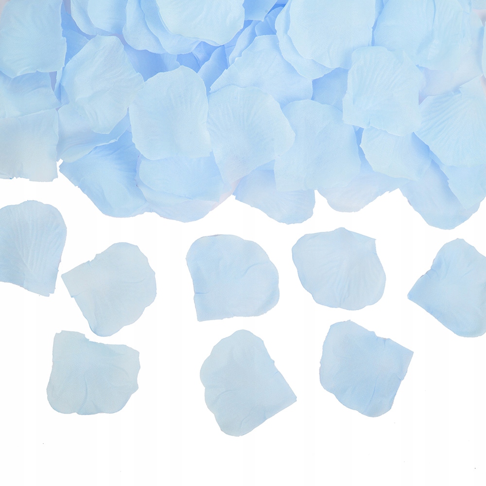 

Płatki Róż Dekoracja Stołu Na Ślub Błękit 100szt