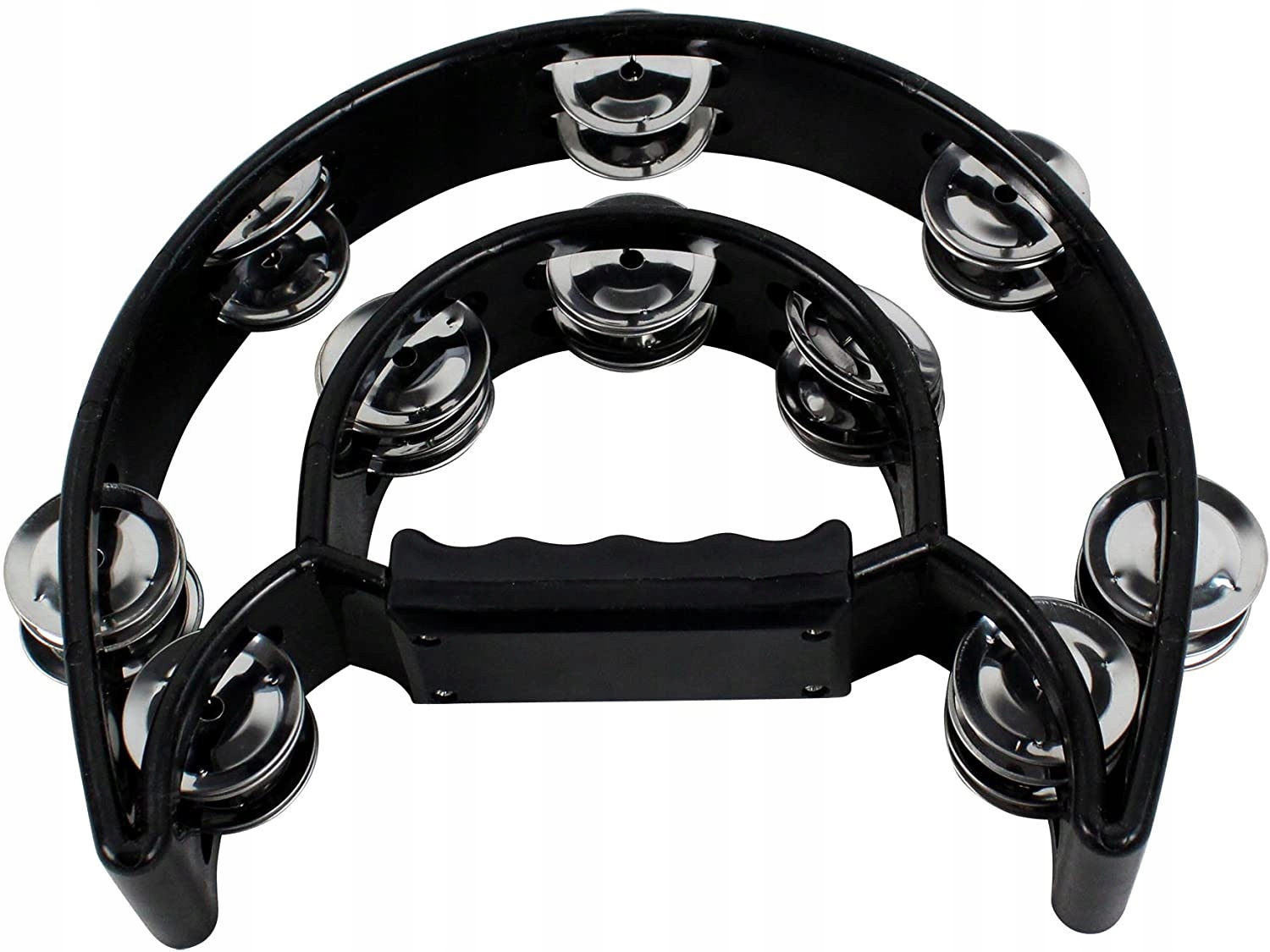 Tamburyno dwurzędowe - czarne - 20 par talerzyków Rodzaj podwójny