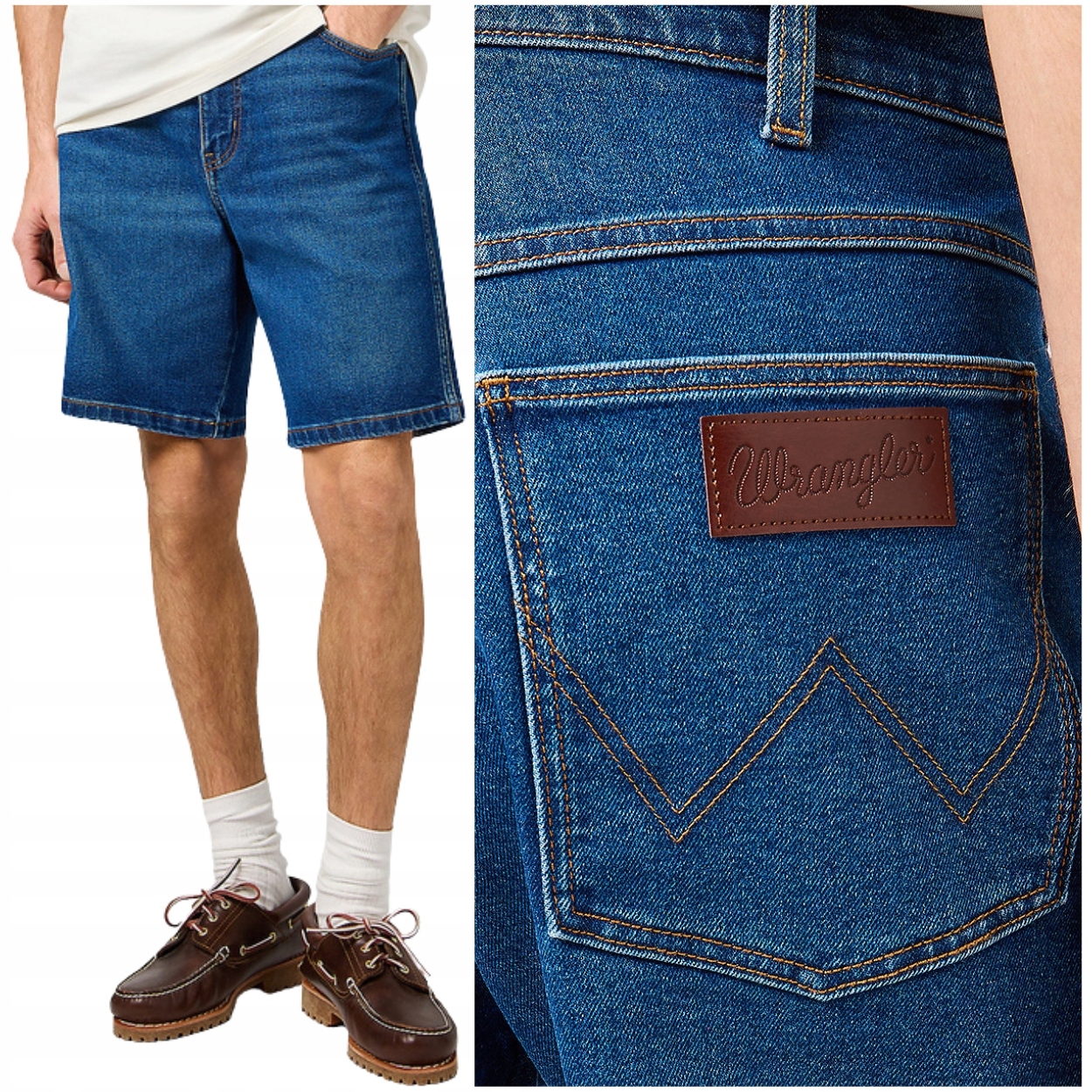 Wrangler Frontier Short Echo volné krátké kraťasy džínové šortky W33