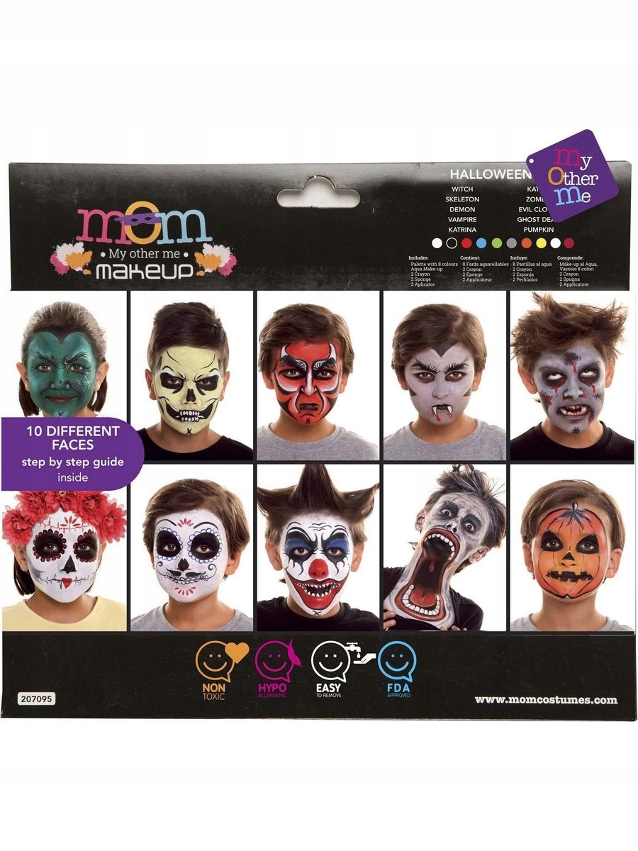 

Zestaw do Makijażu Halloween Farbki MakeUp