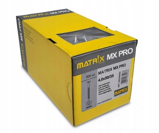 Wkręty Matrix MX Pro 4x50 500szt. do drewna