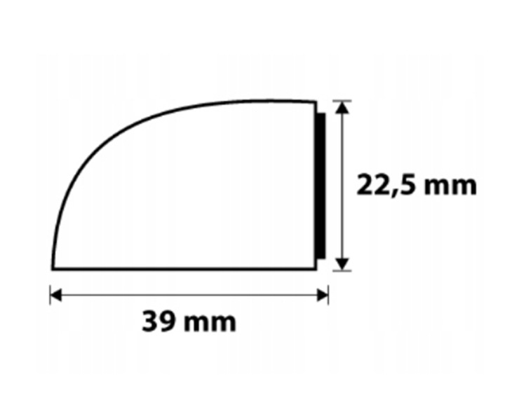 Odbojnik, odbój, stoper do drzwi transparenty SZYBKI MONTAŻ samoprzylepny Kolor przezroczysty