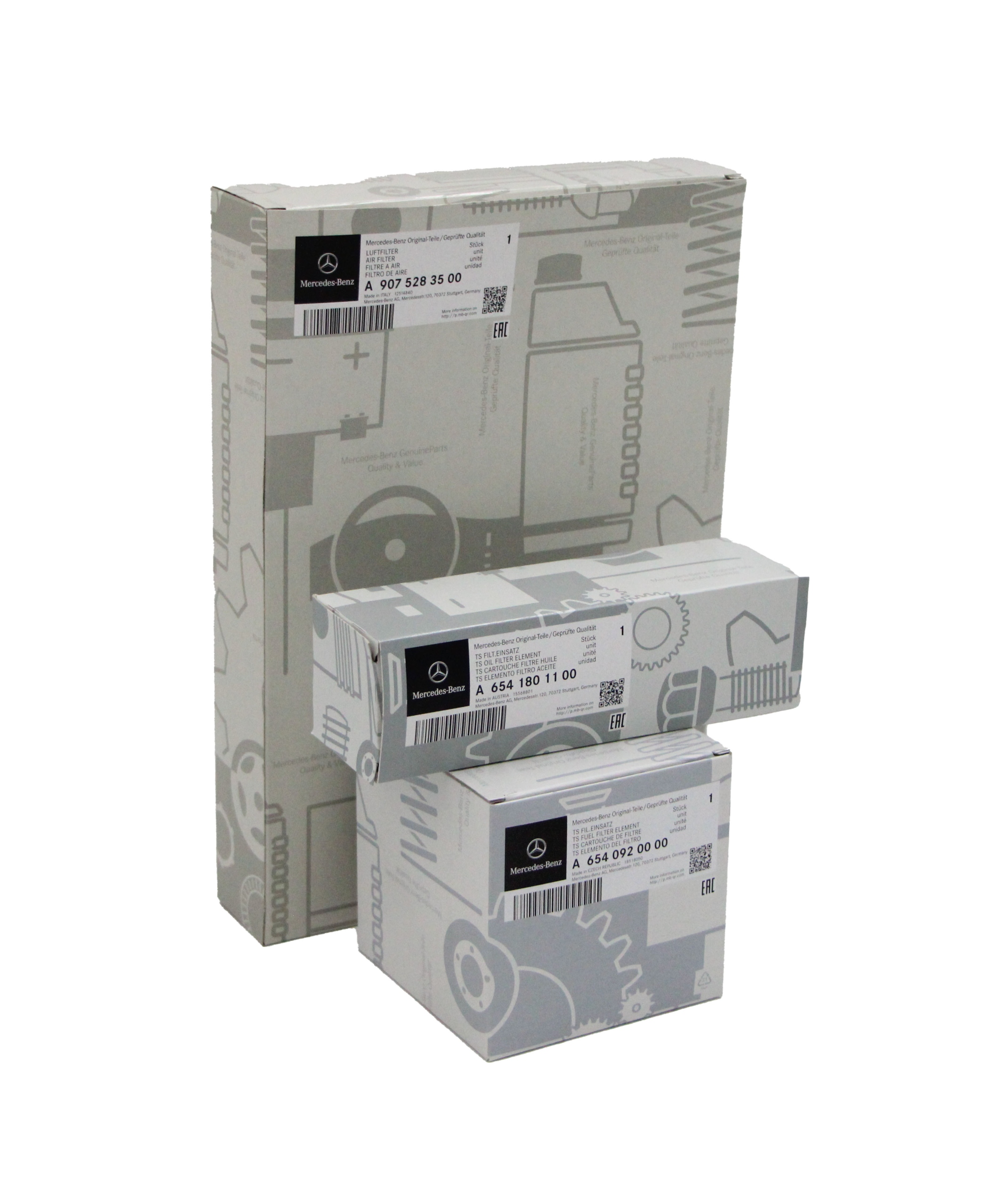 Sada Filtrů Sprinter 907 OM654 2,0 Mercedes Oe A6540104015