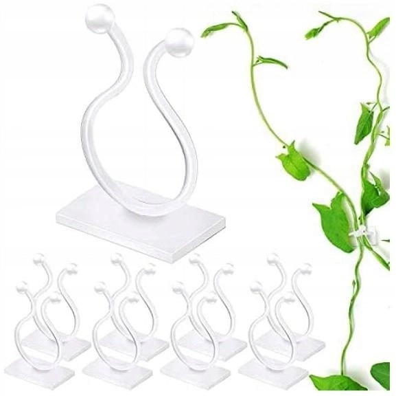 UCHWYT HACZYK SAMOPRZYLEPNY DO PNĄCZY ROŚLIN 20MM 10SZT