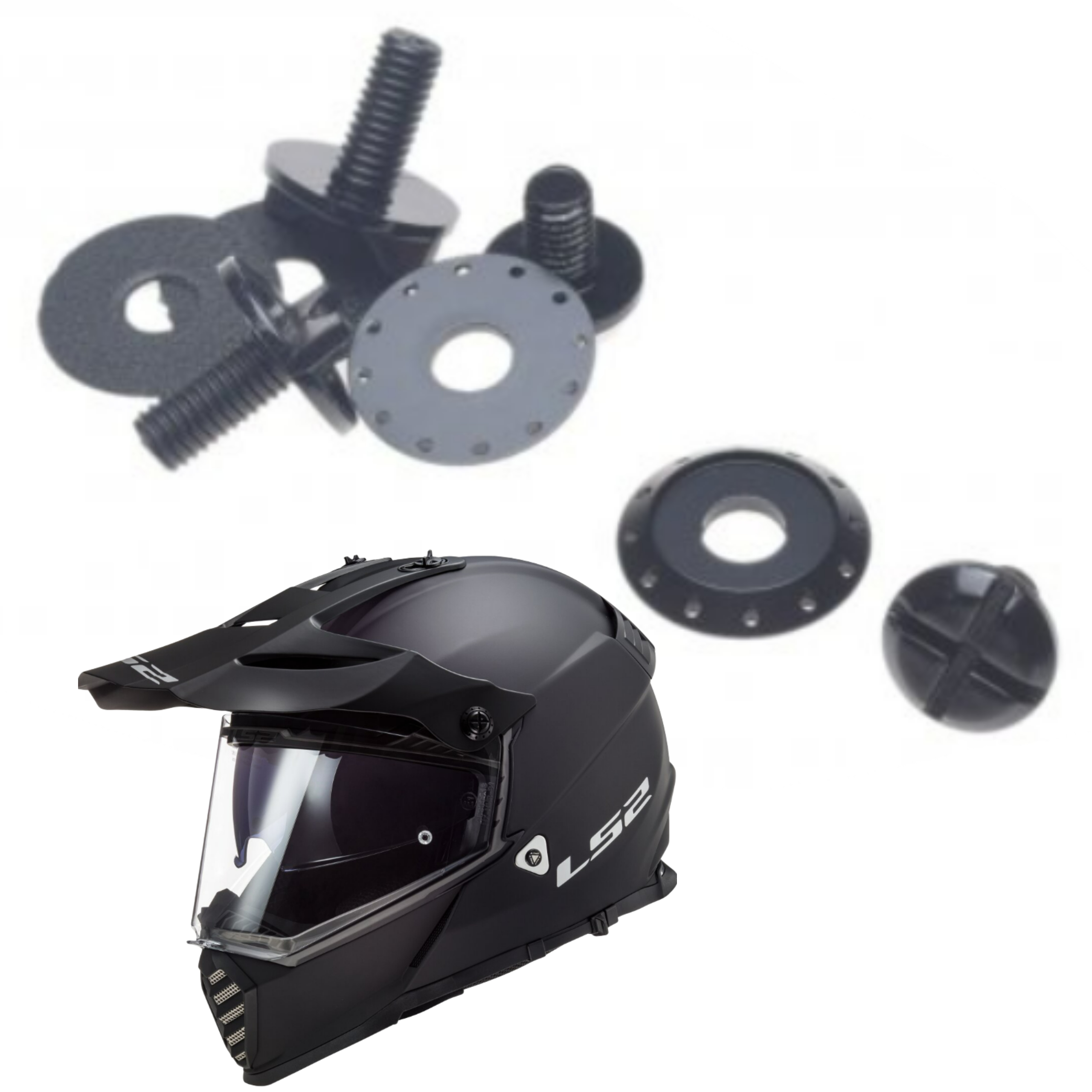 Śruby Mocowania Daszka Kask LS2 MX436 Pioneer Evo 4 sztuki Komplet